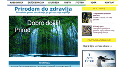 Desktop Screenshot of prirodom-do-zdravlja.net